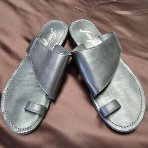 Free People Sant Antoni Slide Sandals Black Size 37 (US 6.5-7)